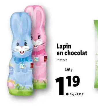 Lidl Lapin en chocolat offre