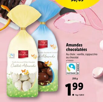 Lidl Amandes chocolatées offre