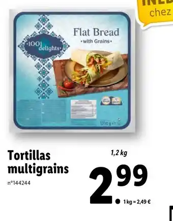 Lidl Tortillas multigrains offre