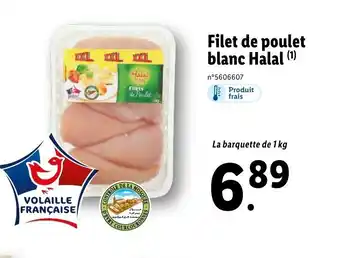 Lidl Filet de poulet blanc Halal offre