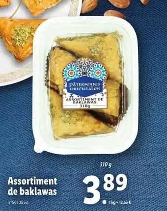 Lidl Assortiment de baklawas offre