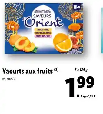 Yaourts aux fruits