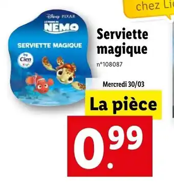 Lidl Serviette magique offre