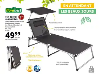 Lidl Bain de soleil en aluminium offre