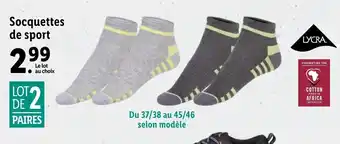 Socquettes de sport