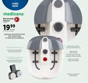 Lidl Bain de pieds thalasso offre