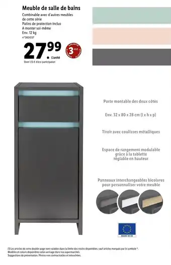 Meuble de salle de bains