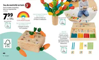 Lidl Jeu de motricité en bois offre