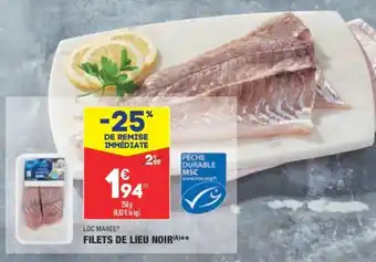 ALDI Filets de lieu noir offre