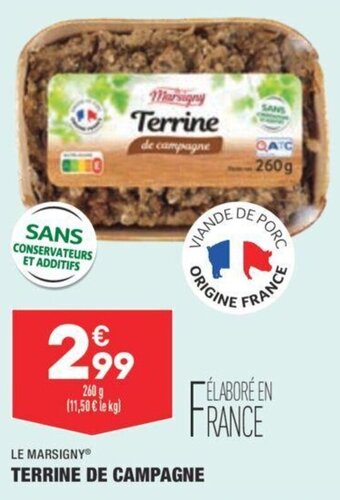 ALDI Terrine de campagne offre