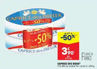 ALDI Caprice des dieux offre