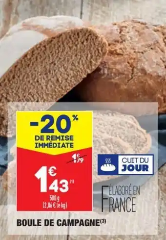 ALDI Boule de campagne offre