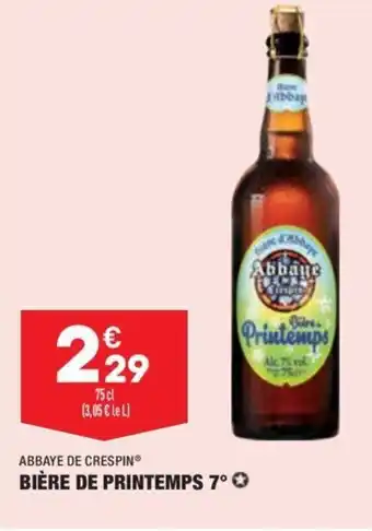 ALDI Bière de printemps 7 offre