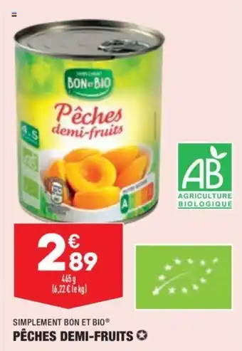 ALDI Pêches demi-fruits offre