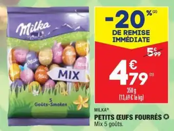 ALDI Petits œufs fourrés offre