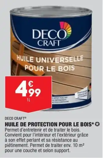 ALDI Huile de protection pou le bois offre