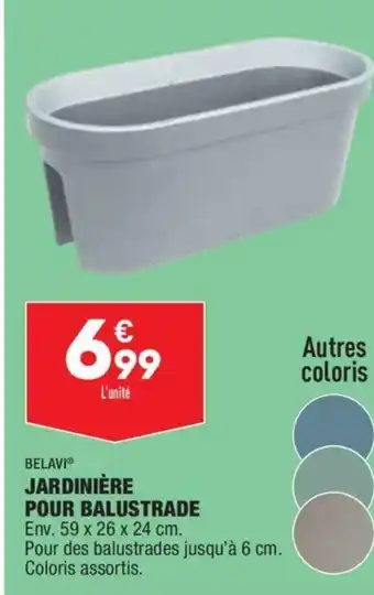 ALDI Jardiniére pour balustrade offre