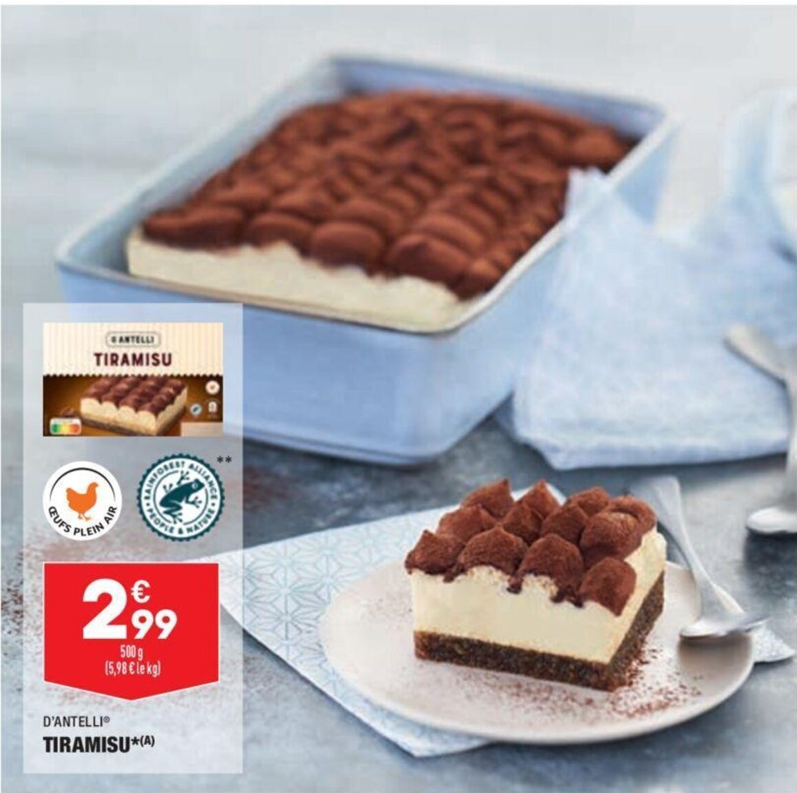 Promo Tiramisu chez ALDI