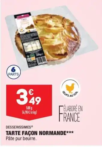 ALDI Tarte nfacon normande offre