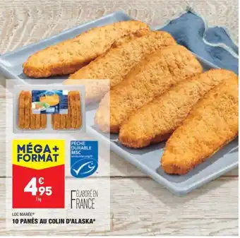ALDI 10 Panés au colin d'alaska offre