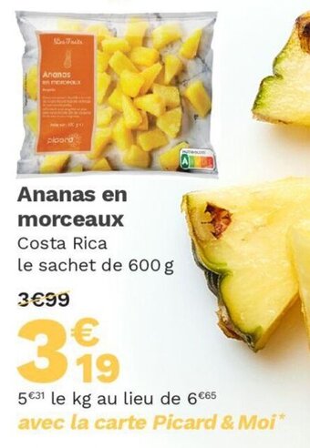 Picard Ananas en morceaux offre