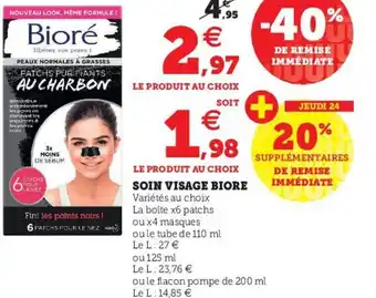 Super U Soin visage biore offre