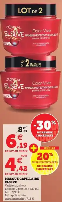 Masque capillaire elseve