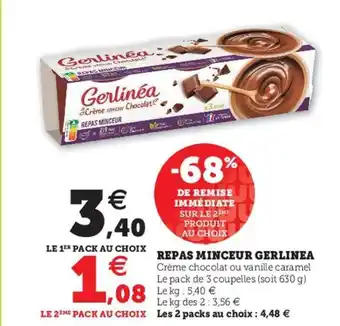 Super U Repas minceur gerlimea offre