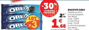 Super U Biscuits oreo offre