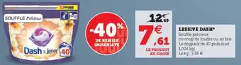 Super U Lessive dash offre
