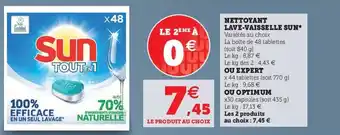 Super U Nettoyant lave-vaisselle sun offre