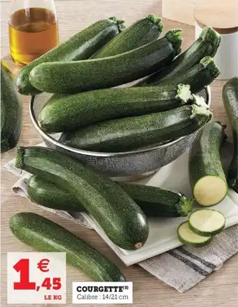 Super U Courgette offre
