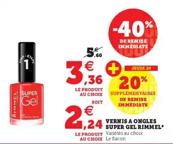 Hyper U Vernis A Ongles Super Gel Rimmel offre