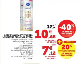 Hyper U Soin Visage Anti-Taches offre