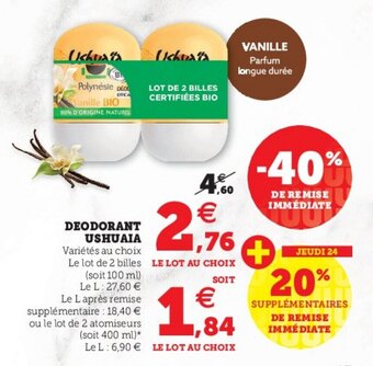 Hyper U Deodorant Ushuaia offre
