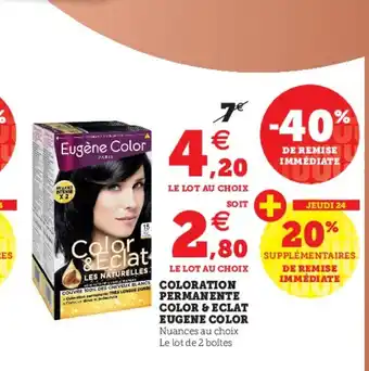 Hyper U Coloration Permanente Color & Eclat offre