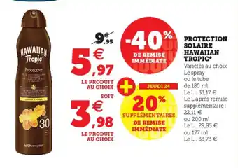 Hyper U Protection Solaire offre
