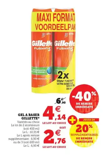Hyper U Gel A Raser offre