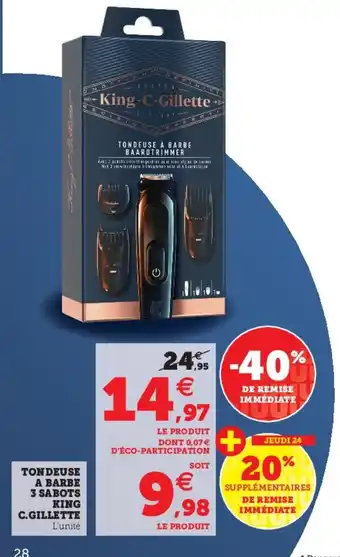 Hyper U Tondeuse A Barbe offre