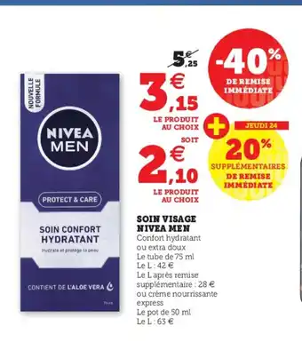 Hyper U Soin Visage Nivea Men offre