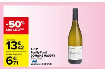 Carrefour A.o.p. Pouilly-fumé Domaine Maudry offre