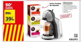 Carrefour Drive Machine À Espresso Nescafé Dolce Gusto offre