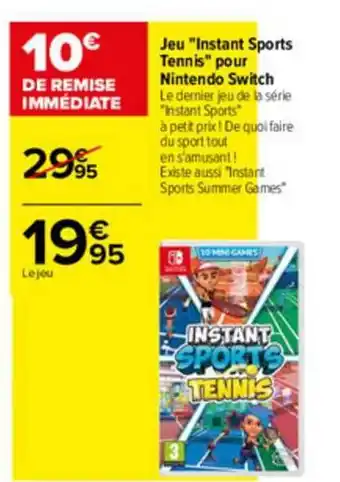 Carrefour Drive Jeu offre