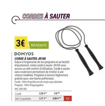 Decathlon Domyos Corde à Sauter Jr100 offre