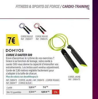 Decathlon Domyos Corde à Sauter 500 offre