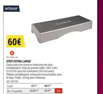 Decathlon Sveltus Step Extra Large offre