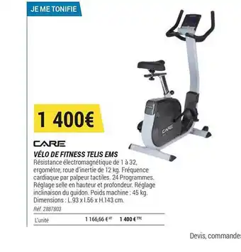 Decathlon Care Vélo De Fitness Telis Ems offre