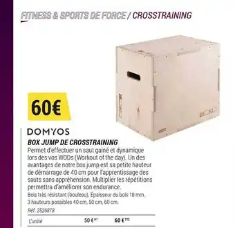 Decathlon Domyos Box Jump Et Crosstraining offre