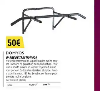 Decathlon Domyos Barre De Traction 900 offre