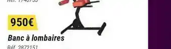 Decathlon Banc à Lombaires offre